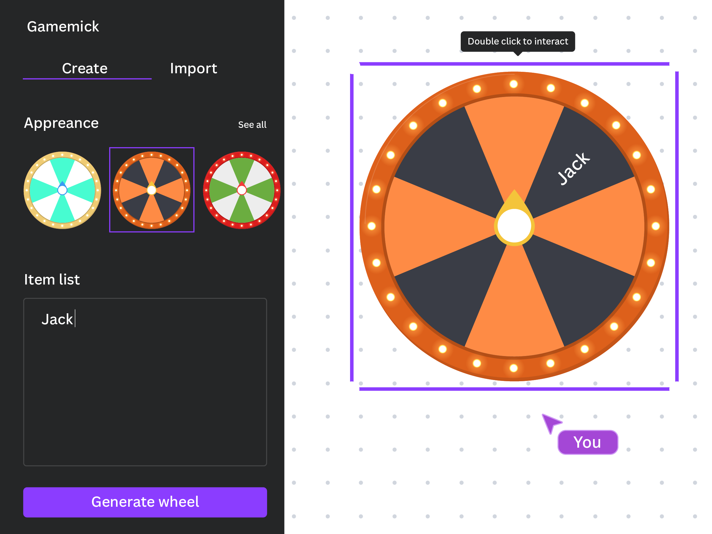 Lucky Wheel – Play Interactive spin wheel in your design